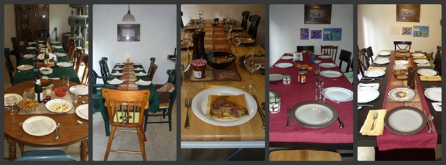 Practice Thanksgiving over the years Collage