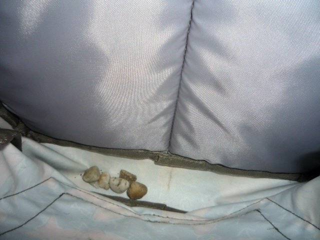 Rocks in a backpack of course