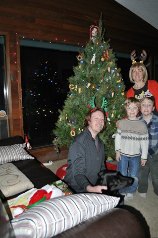 Christmas tree trimming 4