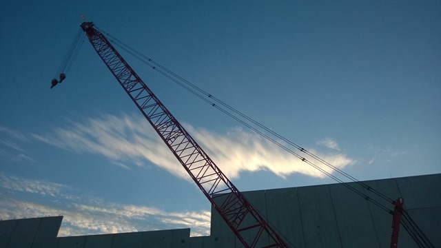 crane and blue sky